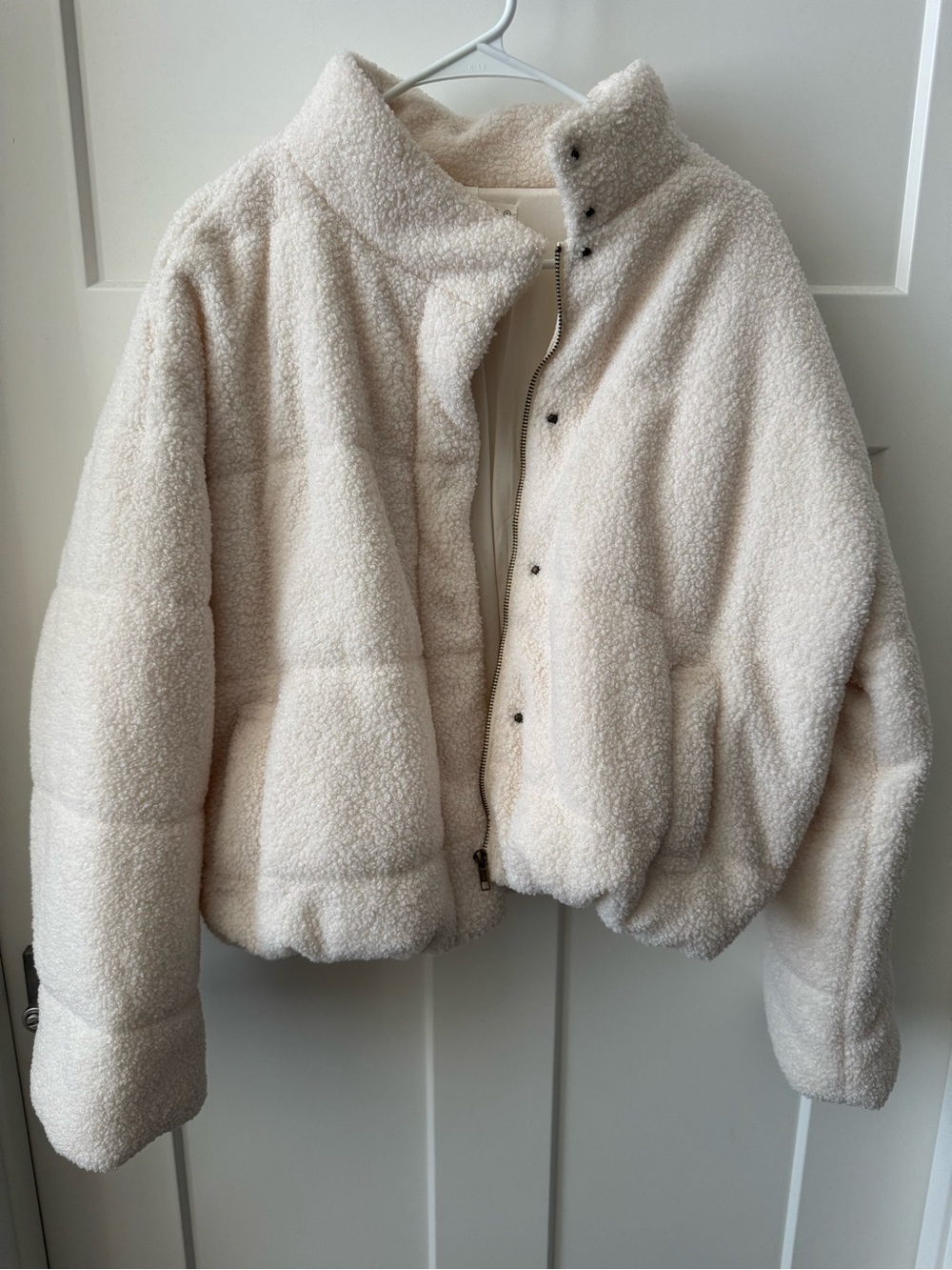 12th Tribe Off-White Sherpa Bomber Jacket